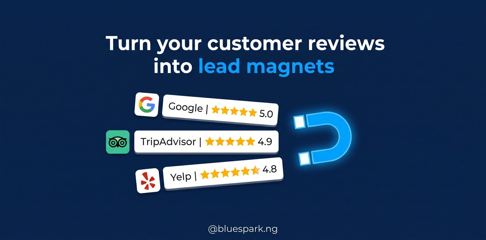 turn reviews into lead magnets